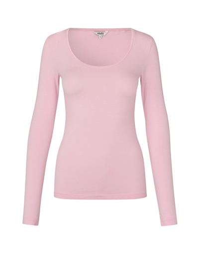 Mbym - Anna Basic Langærmet Trøje - Pale Rose 
